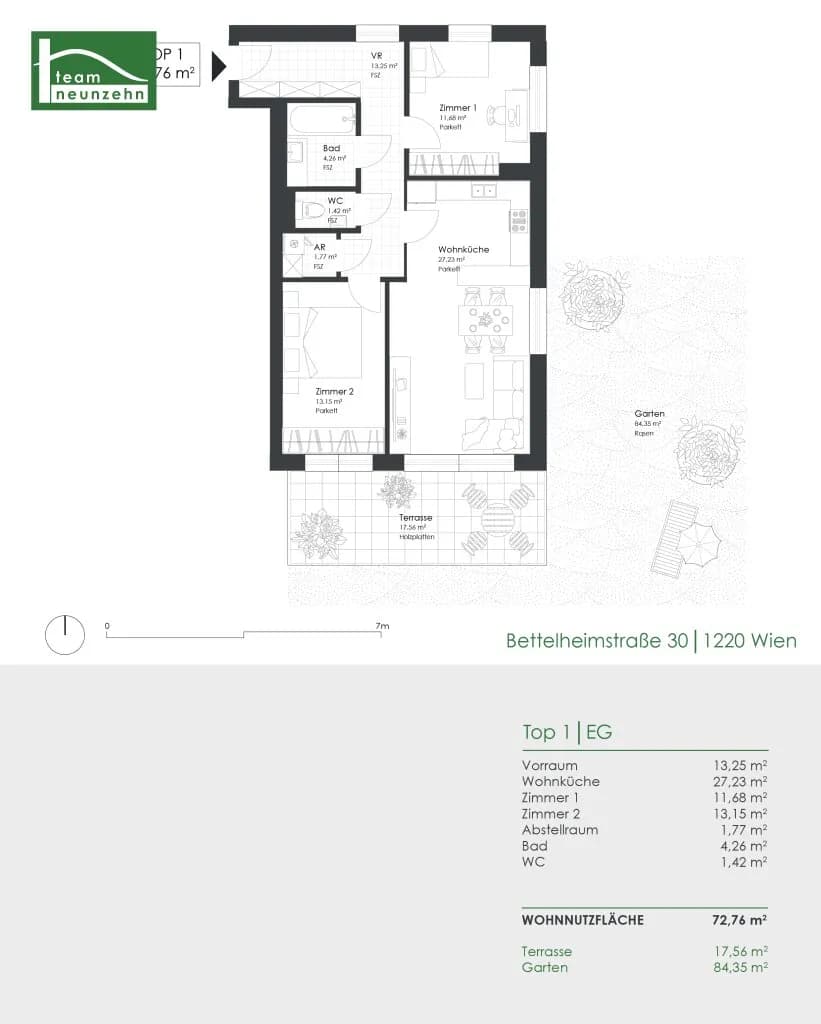 3-Zimmer-Wohnung kaufen in Wien – 72,76 m², € 399.000 – Bild 29 von 29
