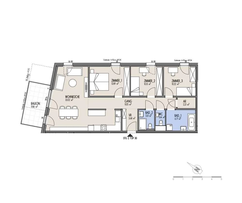 4-Zimmer-Wohnung kaufen in Wien – 94,86 m², € 528.000 – Bild 2 von 22