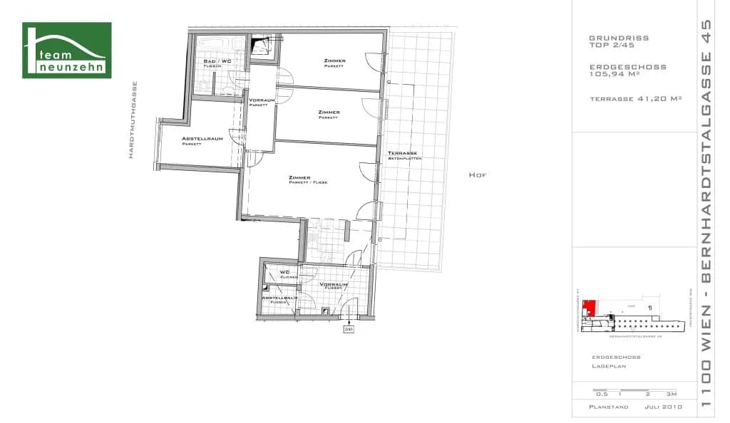4-Zimmer-Wohnung mieten in Wien – 105,94 m², € 1.795 – Bild 14 von 14