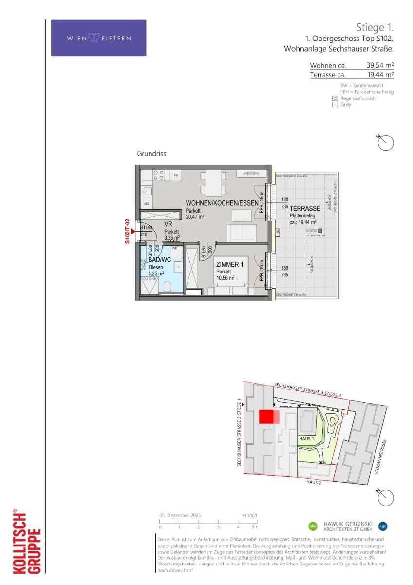 2-Zimmer-Wohnung kaufen in Wien – 39,54 m², € 299.000 – Bild 14 von 14