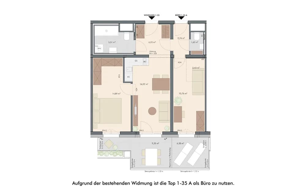 3-Zimmer-Wohnung kaufen in Wien – 61,1 m², € 350.000 – Bild 13 von 13