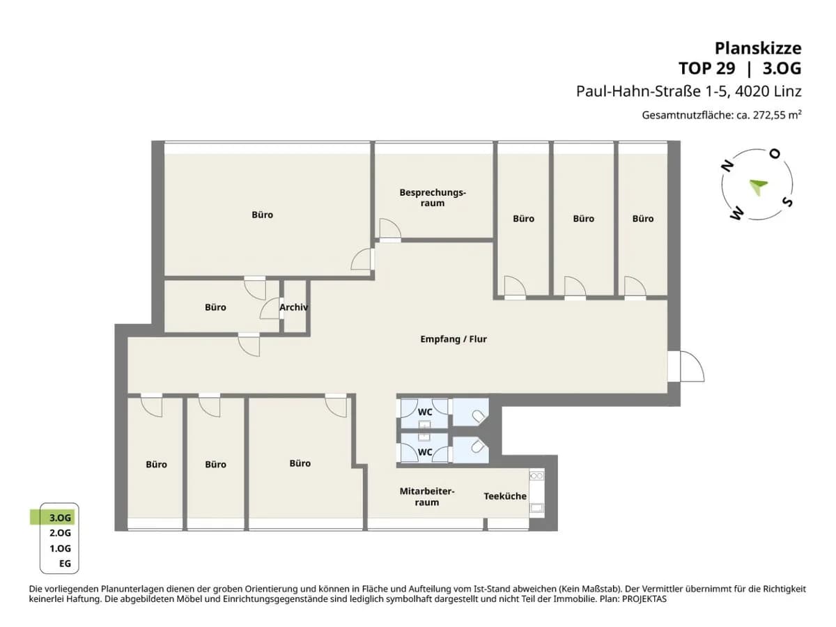 Gewerbeimmobilie mieten in Linz – 273 m², € 2.822 – Bild 11 von 11