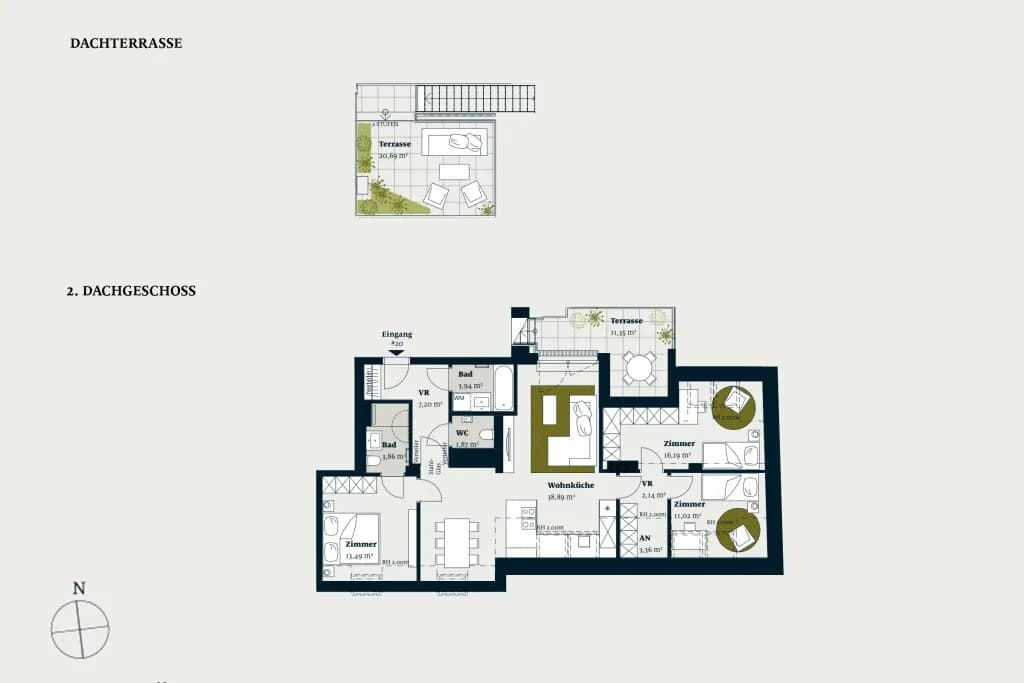 4-Zimmer-Wohnung kaufen in Wien – 101,96 m², € 1.172.500 – Bild 2 von 12