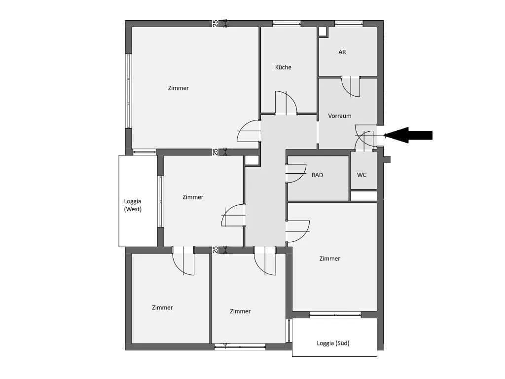 5-Zimmer-Wohnung kaufen in Leoben – 112 m², € 195.000 – Bild 14 von 14