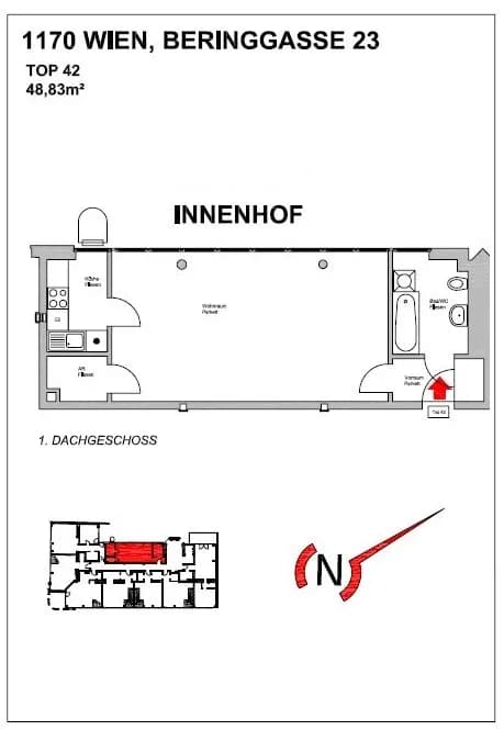 1-Zimmer-Wohnung kaufen in Wien – 48,83 m², € 294.000 – Bild 16 von 17