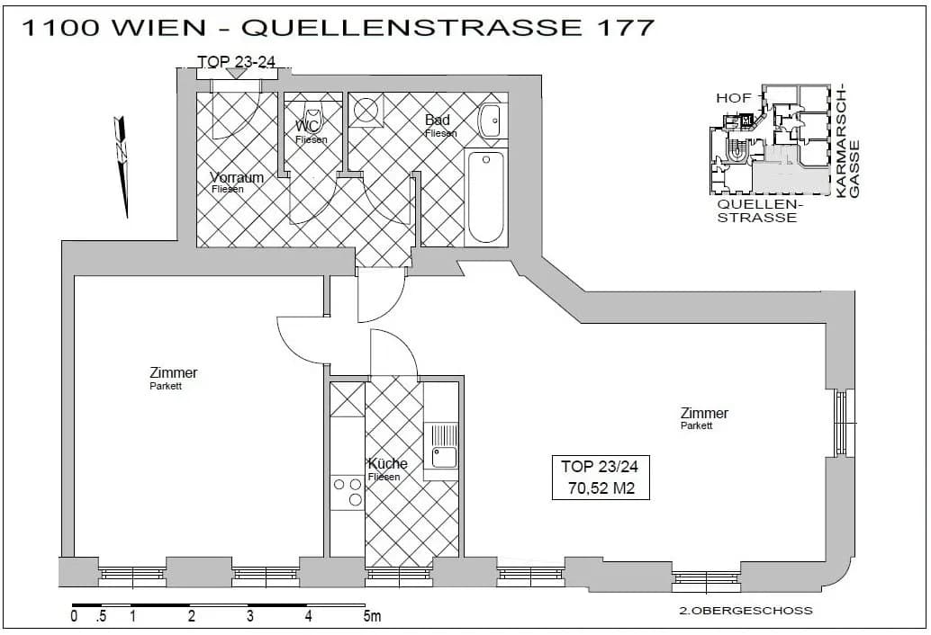 2-Zimmer-Wohnung kaufen in Wien – 70,52 m², € 197.000 – Bild 13 von 14