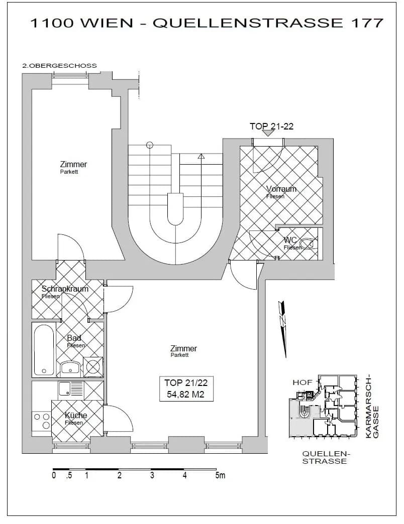2-Zimmer-Wohnung kaufen in Wien – 54,82 m², € 183.000 – Bild 13 von 14