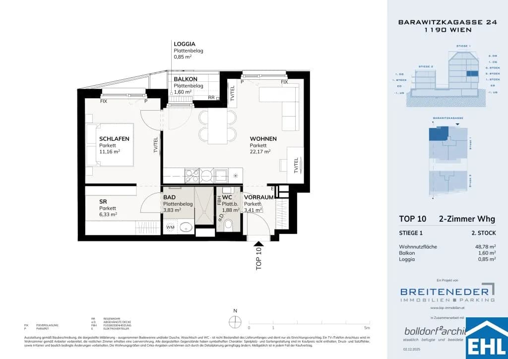 Immobilie kaufen in Wien – 48,78 m², € 339.030 – Bild 6 von 6