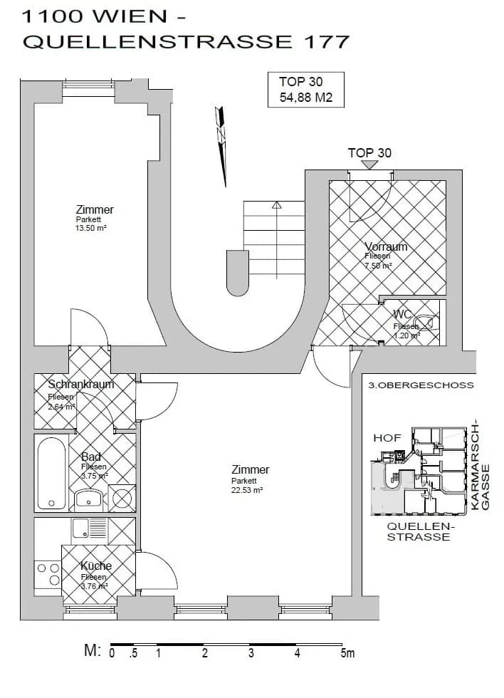2-Zimmer-Wohnung kaufen in Wien – 54,88 m², € 173.000 – Bild 21 von 22