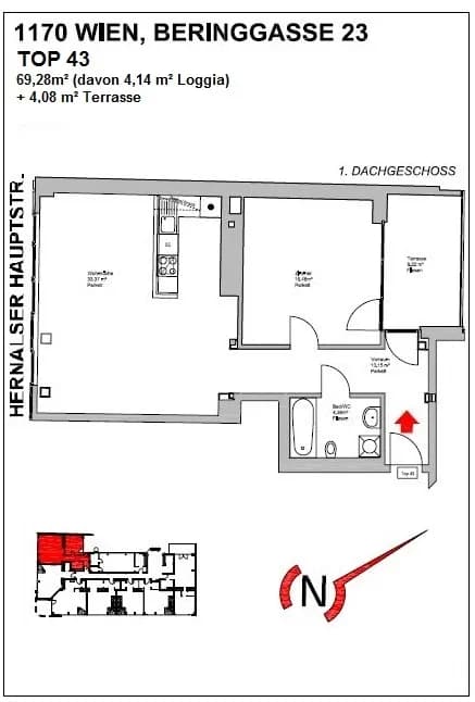 Wohnung kaufen in Wien – 69,28 m², € 379.000 – Bild 17 von 18