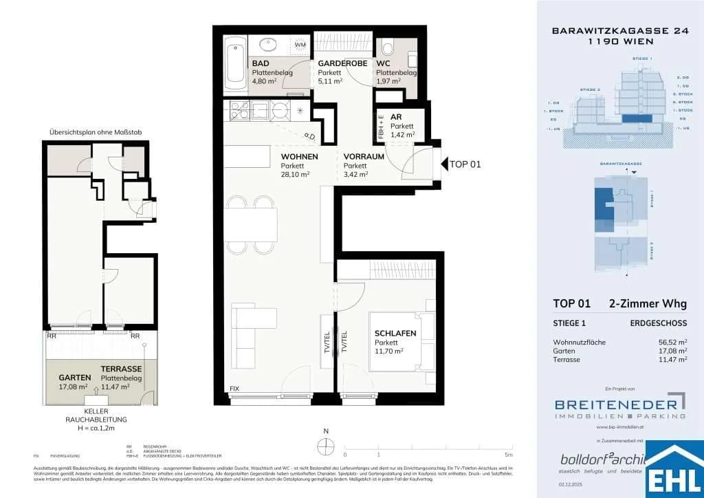 Immobilie kaufen in Wien – 56,52 m², € 411.222 – Bild 5 von 5