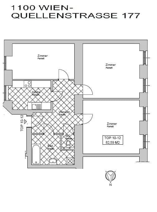 3-Zimmer-Wohnung kaufen in Wien – 83 m², € 264.000 – Bild 14 von 15