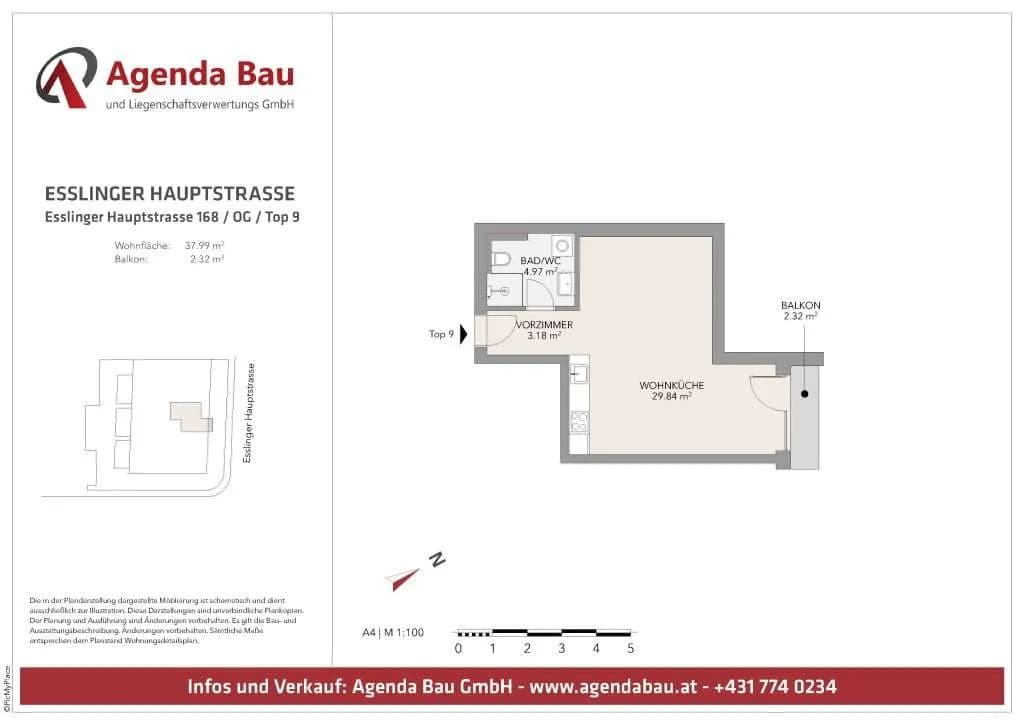 1-Zimmer-Wohnung kaufen in Wien – 38 m², € 187.660 – Bild 22 von 24