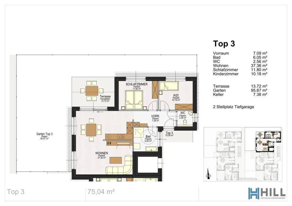 2-Zimmer-Wohnung mieten in Leibnitz – 75,04 m², € 1.412 – Bild 9 von 9