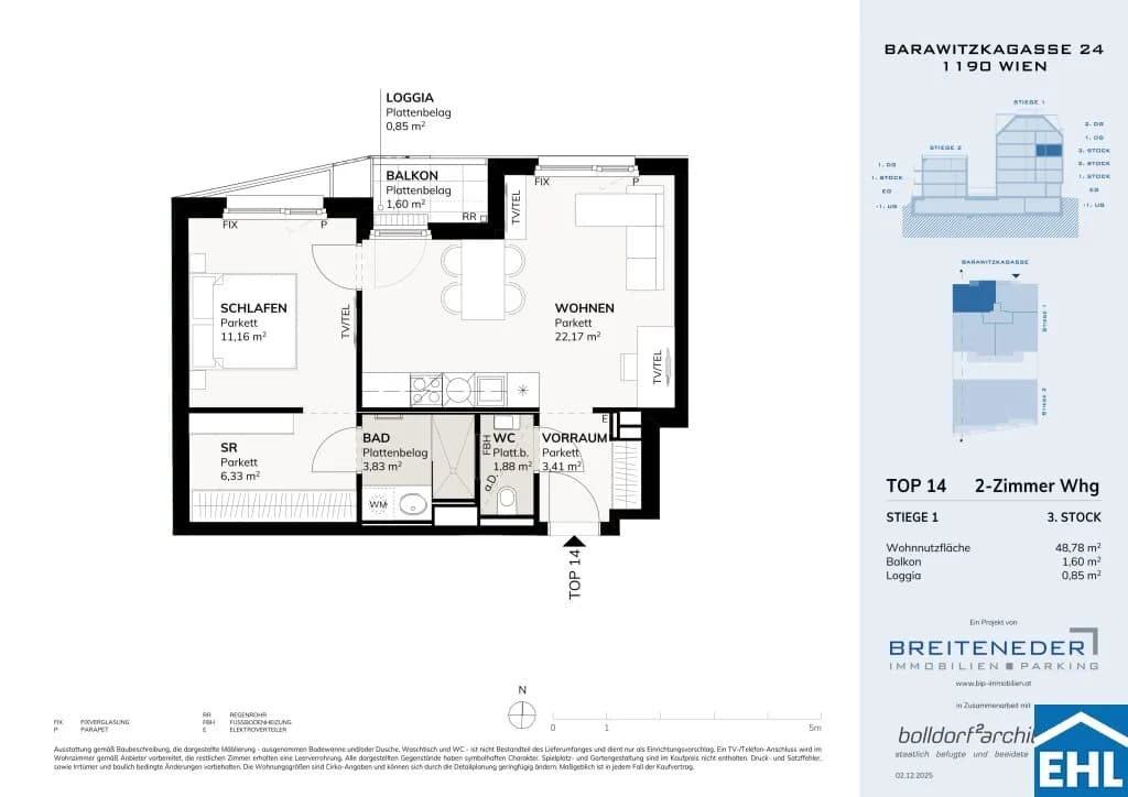 Immobilie kaufen in Wien – 48,78 m², € 356.392 – Bild 6 von 6