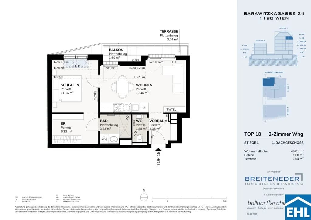 Immobilie kaufen in Wien – 46,01 m², € 356.392 – Bild 6 von 6