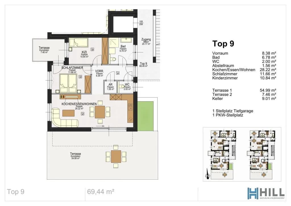 2-Zimmer-Wohnung mieten in Leibnitz – 69,44 m², € 1.318 – Bild 10 von 10