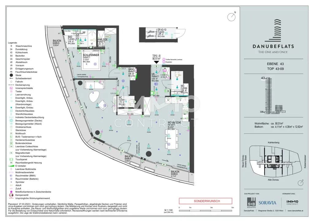2-Zimmer-Wohnung mieten in Wien – 90,51 m², € 5.900 – Bild 24 von 24
