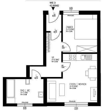 2-Zimmer-Wohnung kaufen in Weiz – 43 m², € 160.000 – Bild 12 von 12