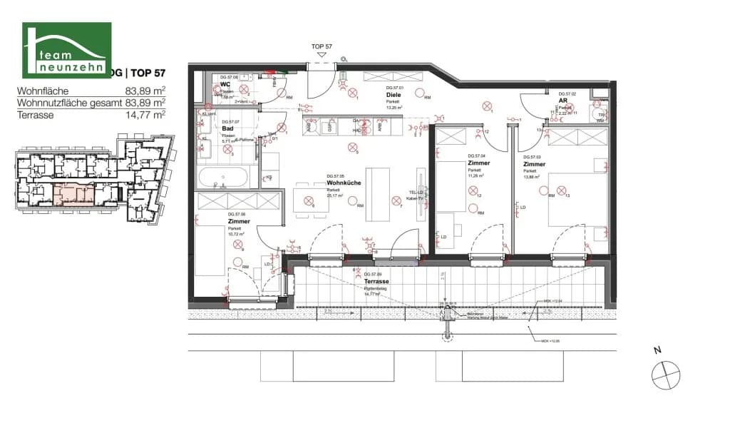 4-Zimmer-Wohnung mieten in Wien – 83,31 m², € 1.555 – Bild 20 von 20