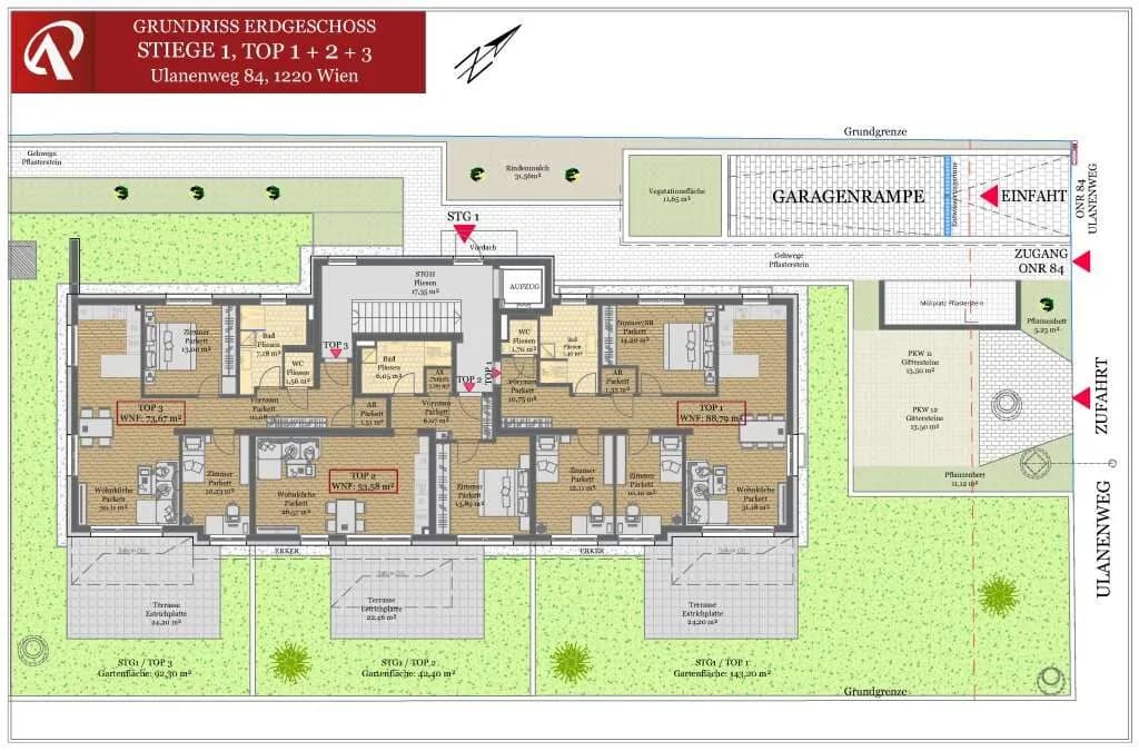 2-Zimmer-Wohnung kaufen in Wien – 53,58 m², € 395.700 – Bild 17 von 18