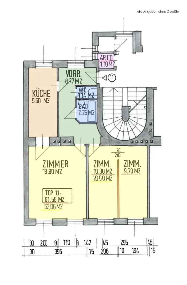 3-Zimmer-Wohnung kaufen in Wien – 61,56 m², € 225.000 – Bild 10 von 10