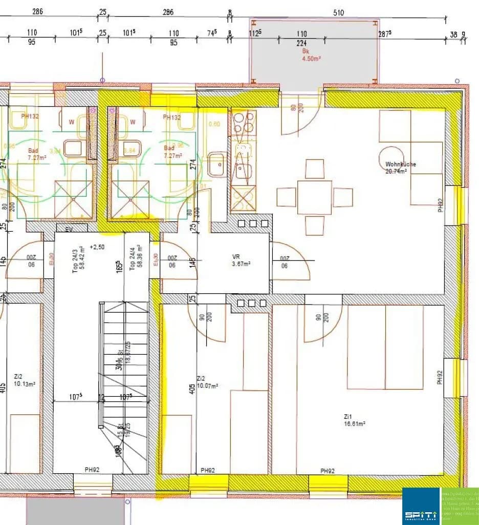 3-Zimmer-Wohnung mieten in Voitsberg – 58,36 m², € 573