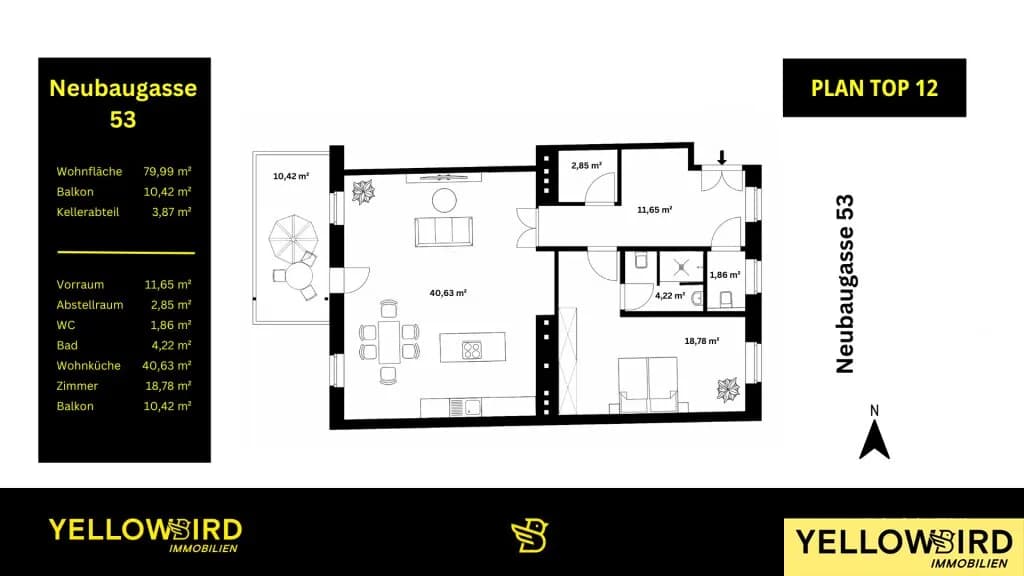 2-Zimmer-Wohnung kaufen in Wien – 80,09 m², € 898.000 – Bild 7 von 7