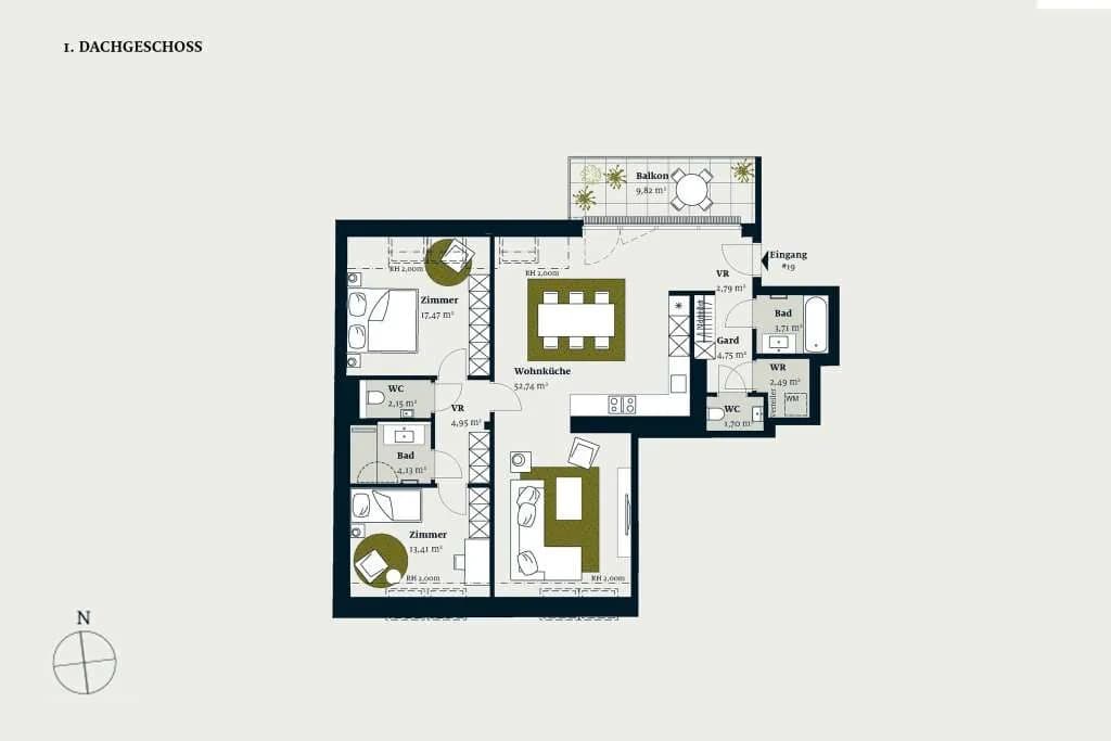 3-Zimmer-Wohnung kaufen in Wien – 110,29 m², € 1.202.200 – Bild 2 von 11