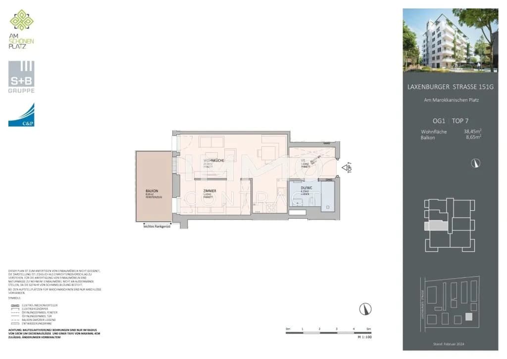 2-Zimmer-Wohnung kaufen in Wien – 38,45 m², € 342.000 – Bild 13 von 13