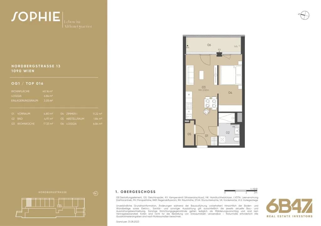 2-Zimmer-Wohnung kaufen in Wien – 40,16 m², € 345.000 – Bild 13 von 13