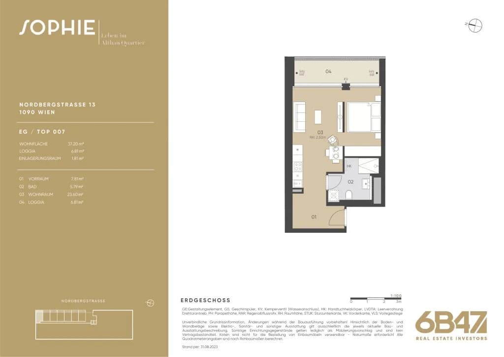2-Zimmer-Wohnung kaufen in Wien – 37,2 m², € 329.000 – Bild 13 von 13
