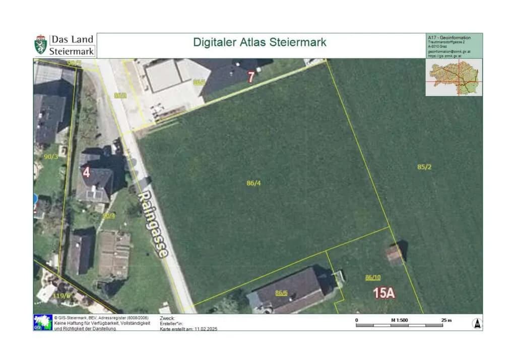 Grundstück kaufen in Voitsberg – 1 107 m², € 98.500 – Bild 4 von 5