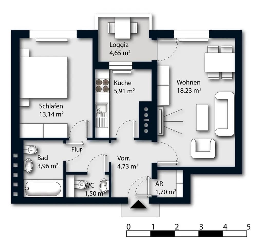2-Zimmer-Wohnung kaufen in Graz – 53,5 m², € 169.900 – Bild 15 von 15