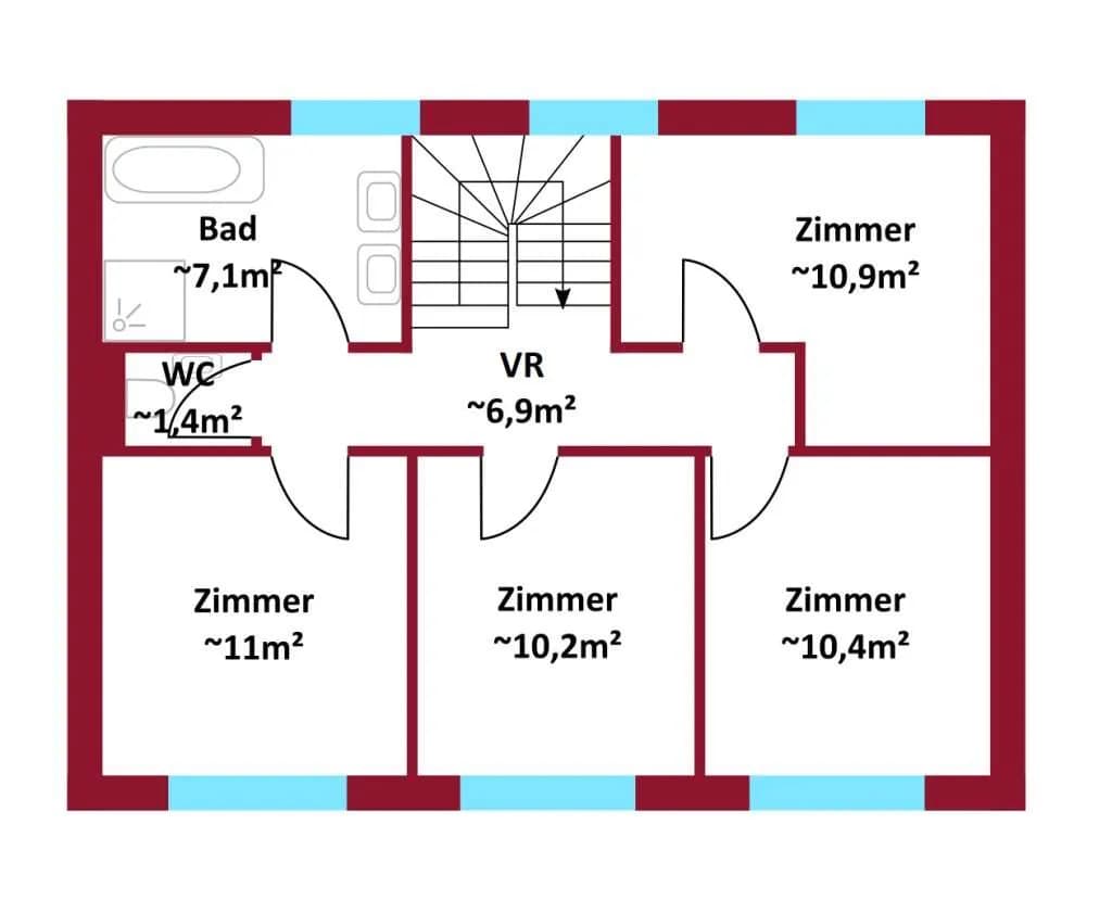 5-Zimmer-Immobilie mieten in Mattersburg – 120 m², € 1.379 – Bild 13 von 15