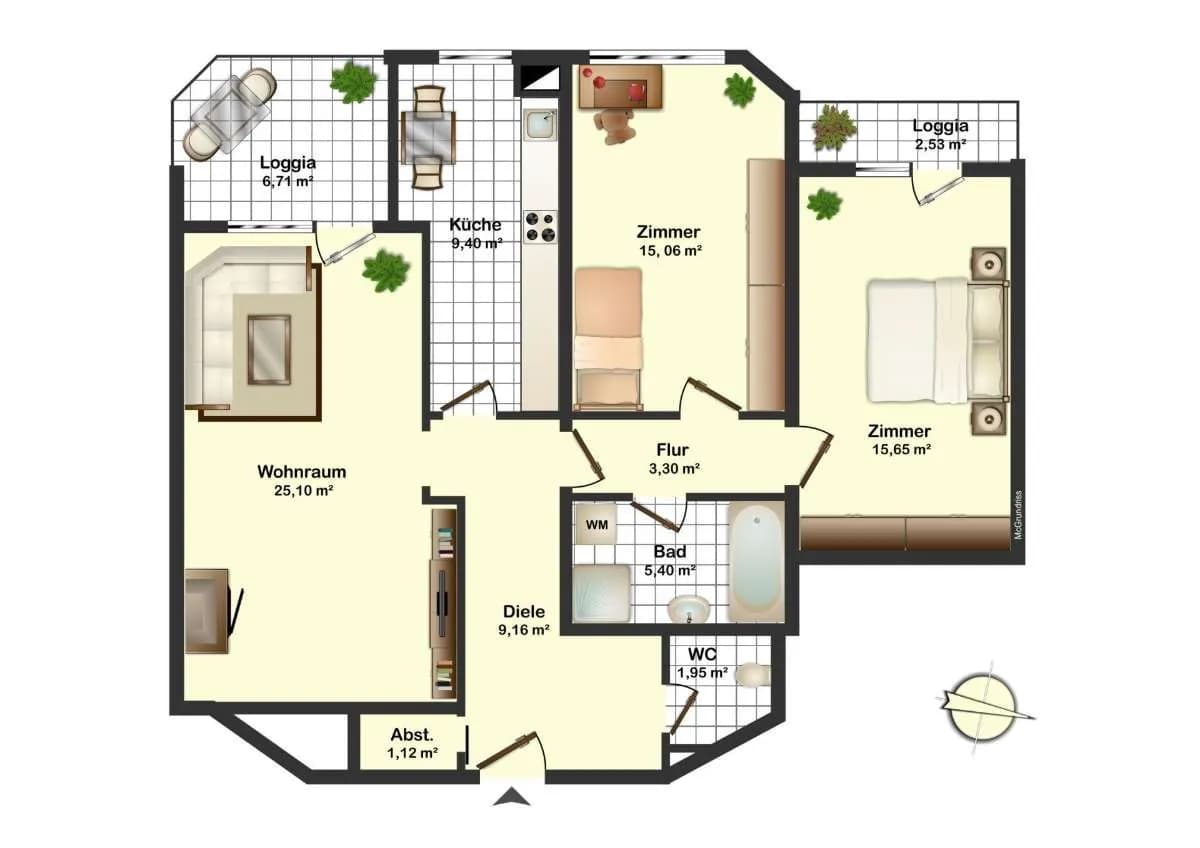 3-Zimmer-Wohnung kaufen in Kufstein – 86,62 m², € 340.000 – Bild 12 von 14