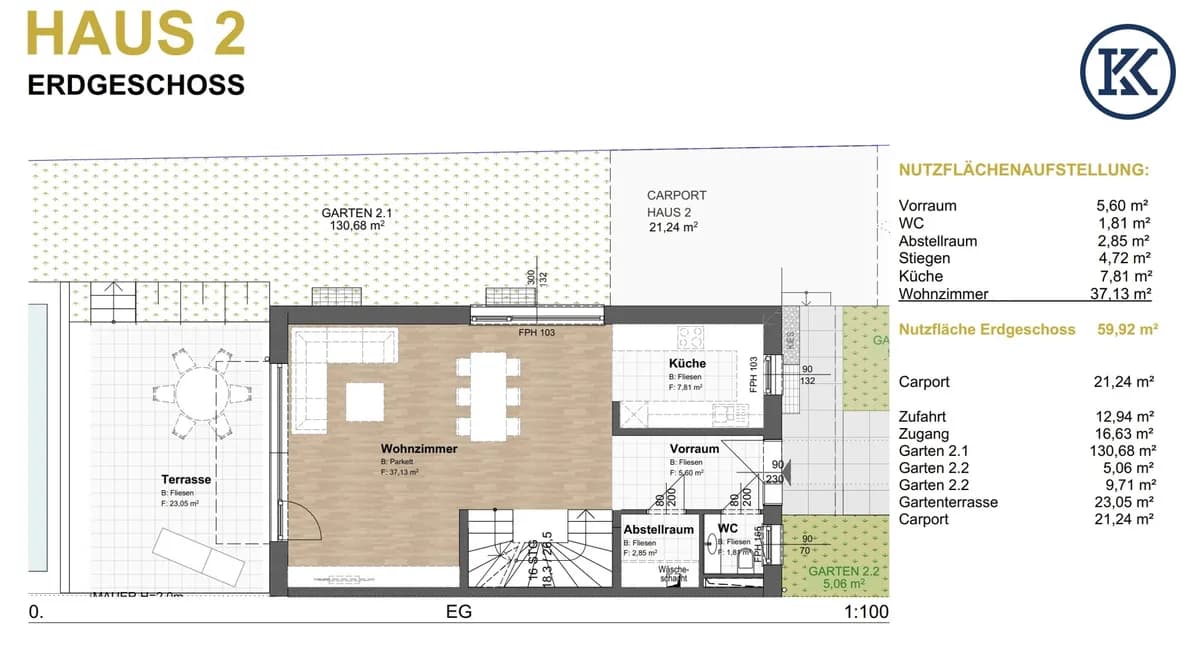 5-Zimmer-Haus kaufen in Tulln – 160 m², € 695.000 – Bild 4 von 27