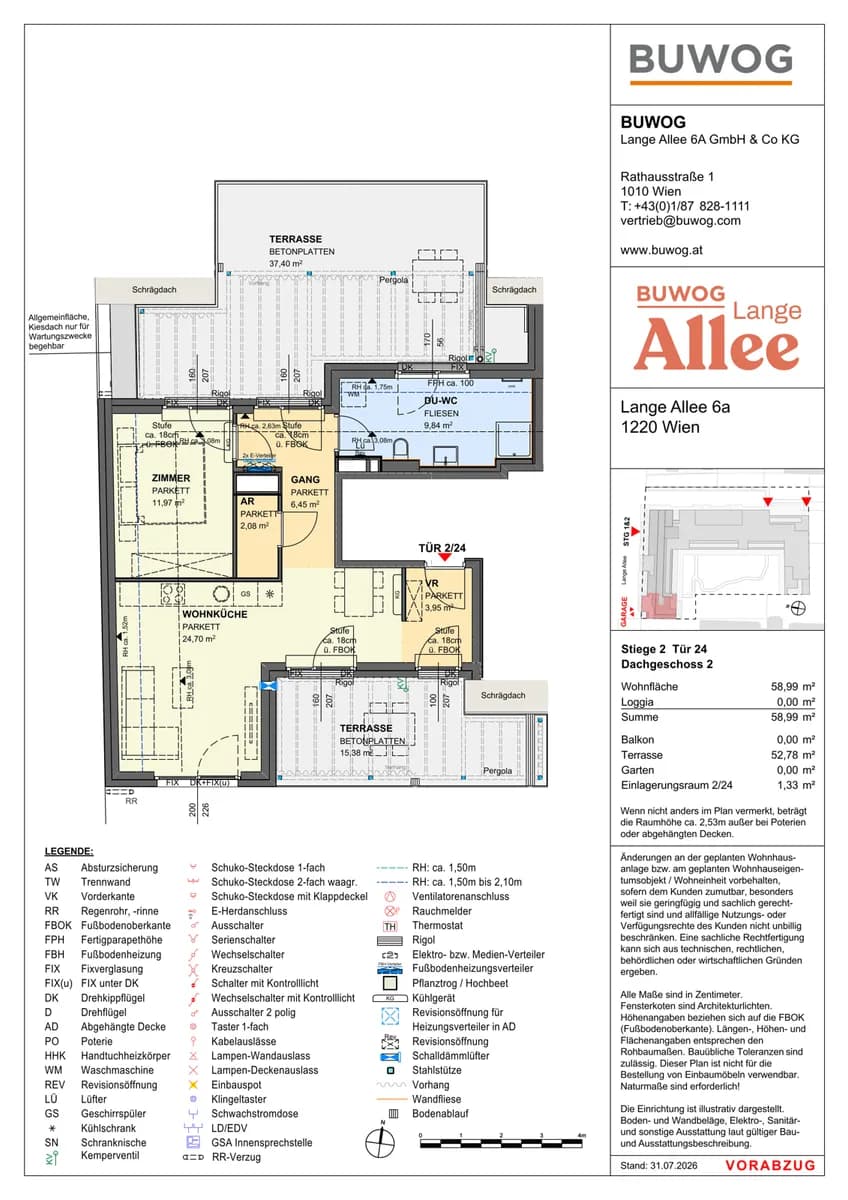2-Zimmer-Wohnung kaufen in Wien – 58,99 m², € 560.000 – Bild 12 von 12