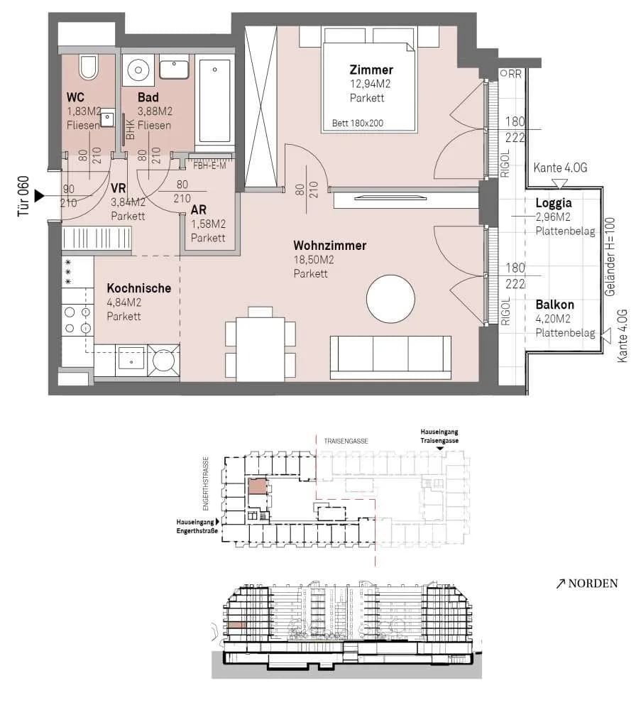 2-Zimmer-Wohnung kaufen in Wien – 47,41 m², € 322.700 – Bild 14 von 14