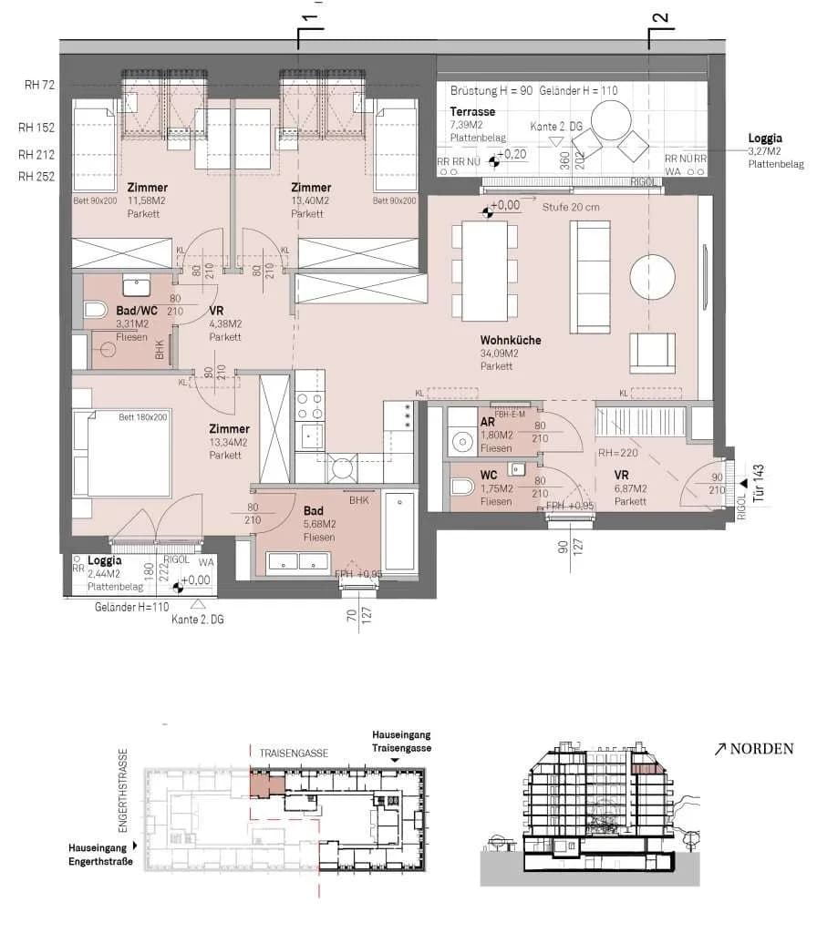 4-Zimmer-Wohnung kaufen in Wien – 96,2 m², € 780.500 – Bild 14 von 14