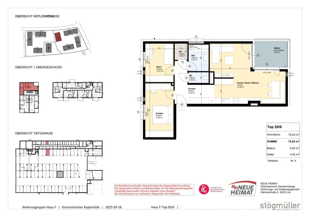 3-Zimmer-Wohnung mieten in Kirchdorf an der Krems – 75,63 m², € 918 – Bild 8 von 8