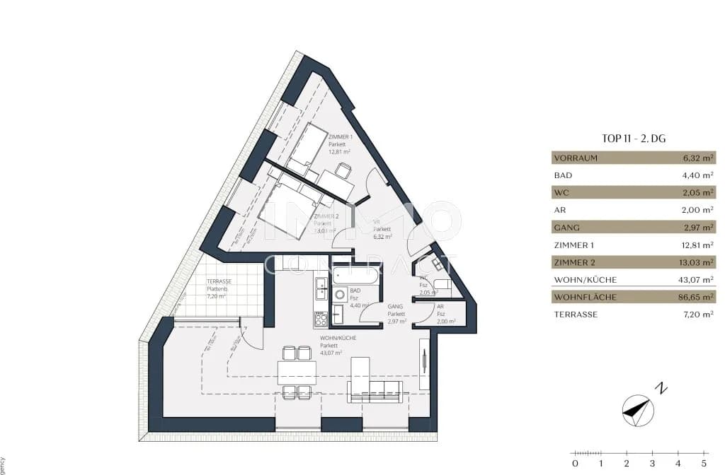 3-Zimmer-Wohnung kaufen in Wien – 86,65 m², € 519.000 – Bild 8 von 8