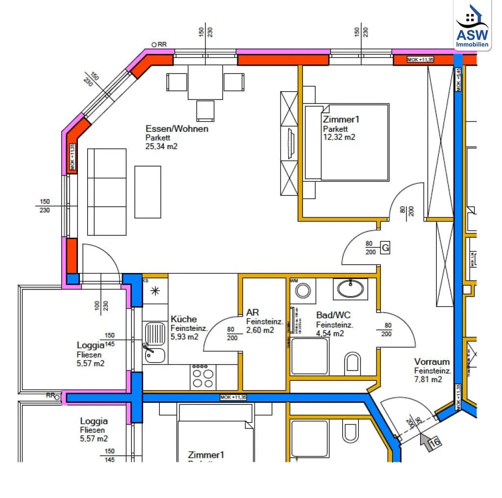 2-Zimmer-Wohnung mieten in Linz – 58,55 m², € 970 – Bild 16 von 16