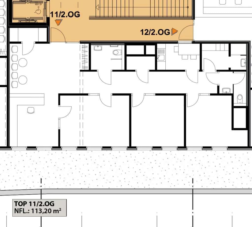 4-Zimmer-Gewerbeimmobilie mieten in Wiener Neustadt – 112,27 m², € 2.045 – Bild 2 von 2