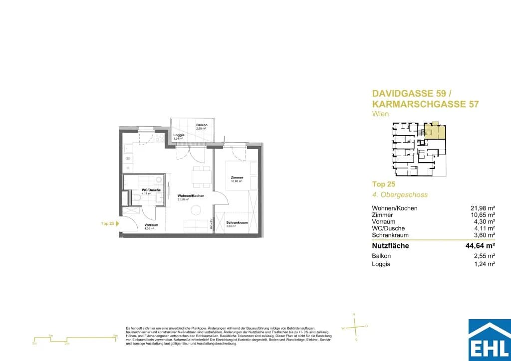Immobilie kaufen in Wien – 44,64 m², € 265.973 – Bild 6 von 6
