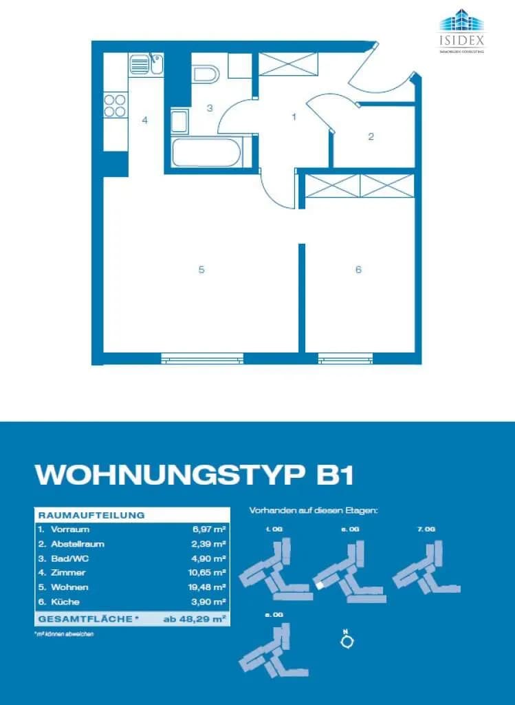 2-Zimmer-Wohnung kaufen in Wien – 48,29 m², € 245.000 – Bild 15 von 15