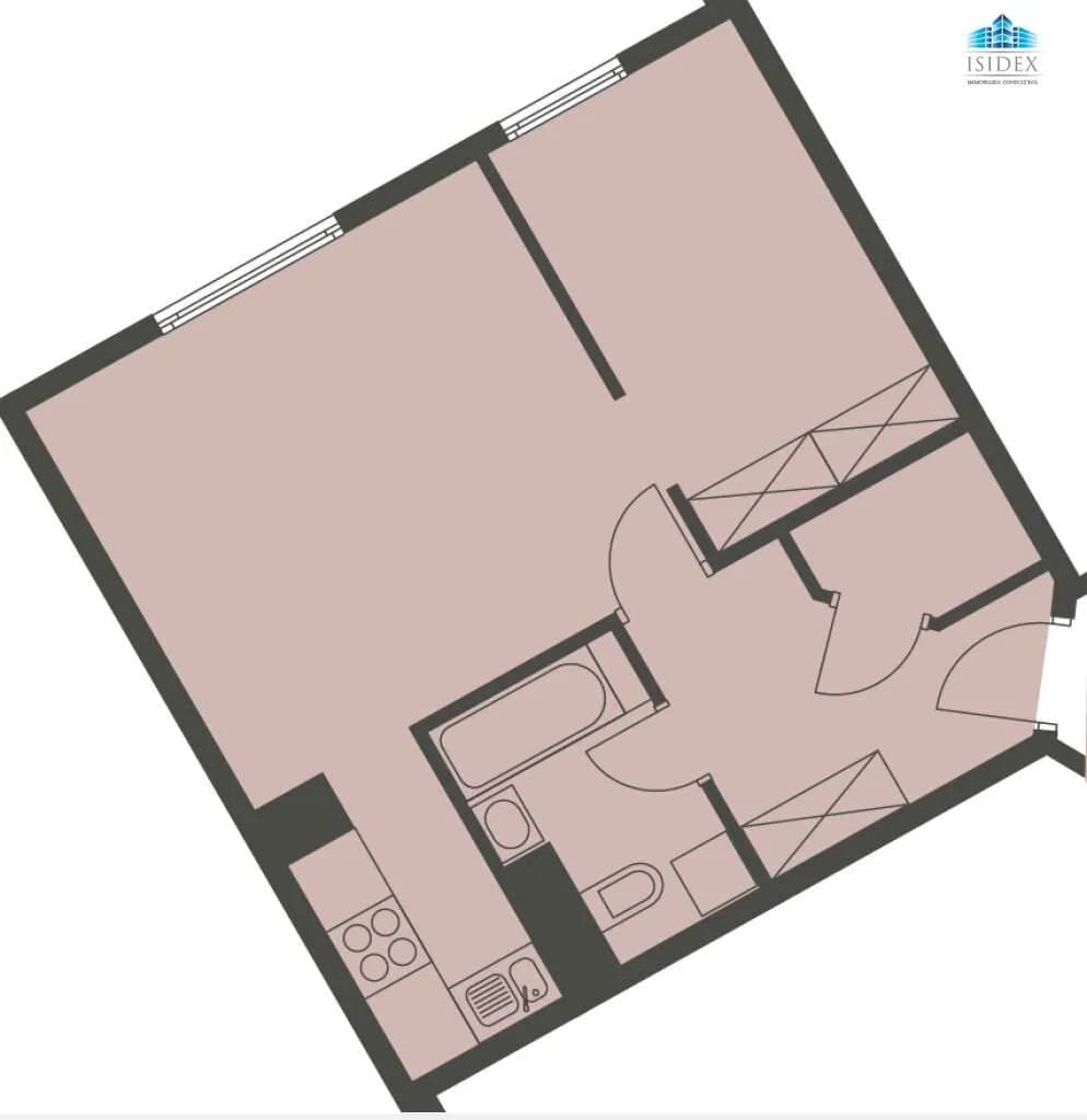 2-Zimmer-Wohnung kaufen in Wien – 48,3 m², € 232.000 – Bild 3 von 4