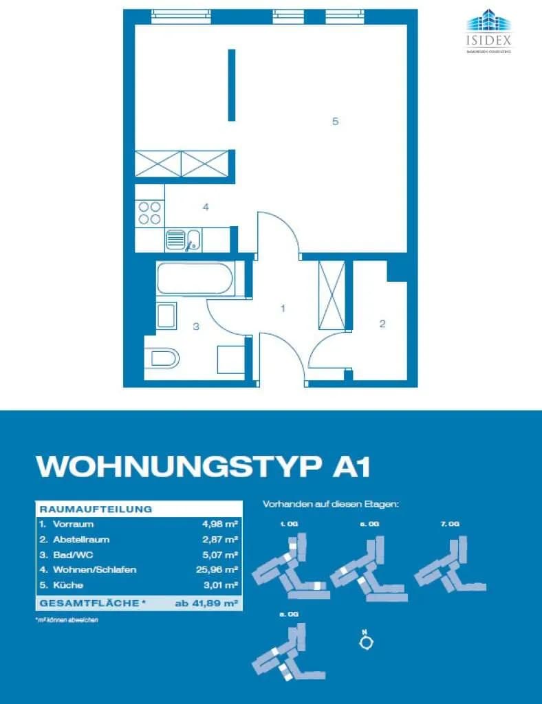 1-Zimmer-Wohnung kaufen in Wien – 42,11 m², € 224.000 – Bild 17 von 17