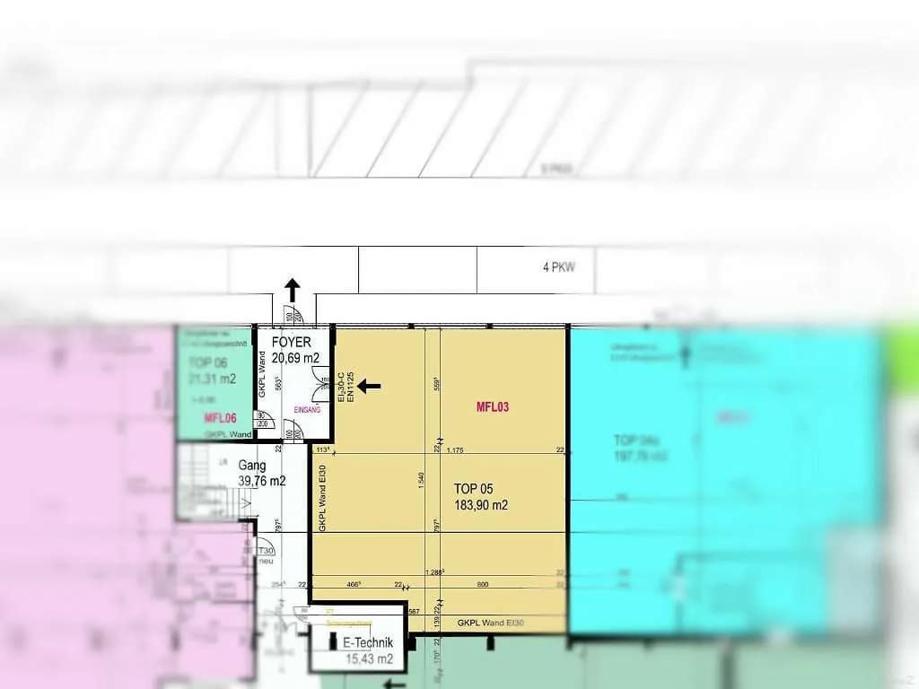 1-Zimmer-Gewerbeimmobilie mieten in Leibnitz – 183 m², € 1.775