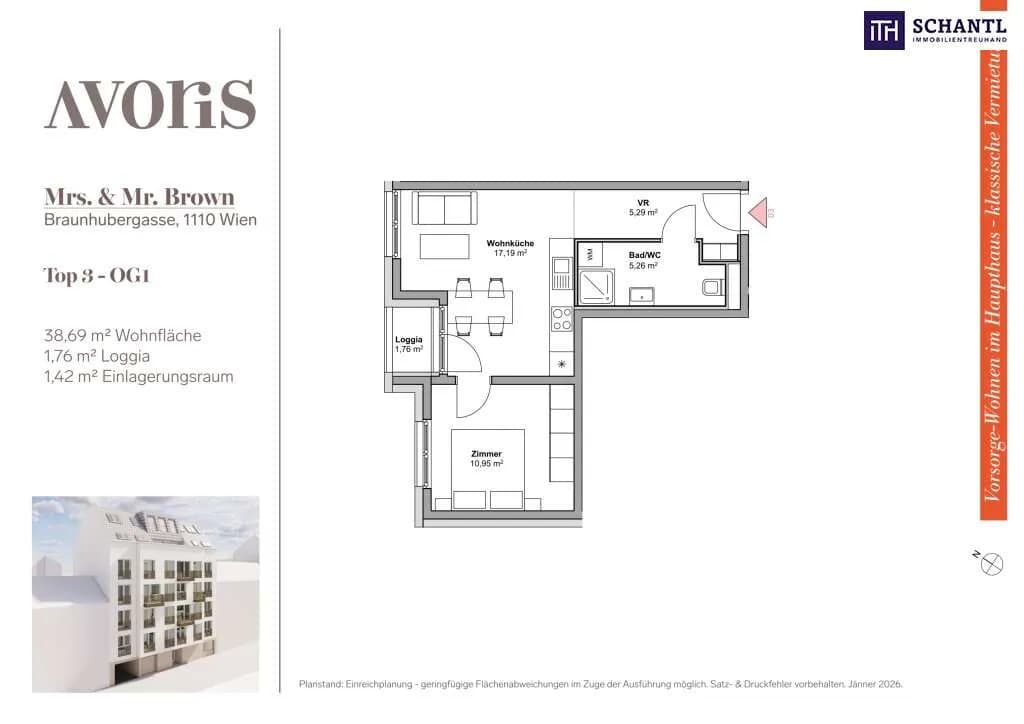 2-Zimmer-Wohnung kaufen in Wien – 37,8 m², € 208.000 – Bild 14 von 15